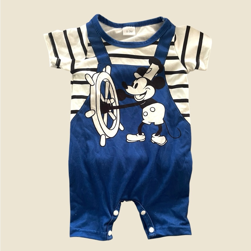 Adorable Mickey Mouse Sailor Romper